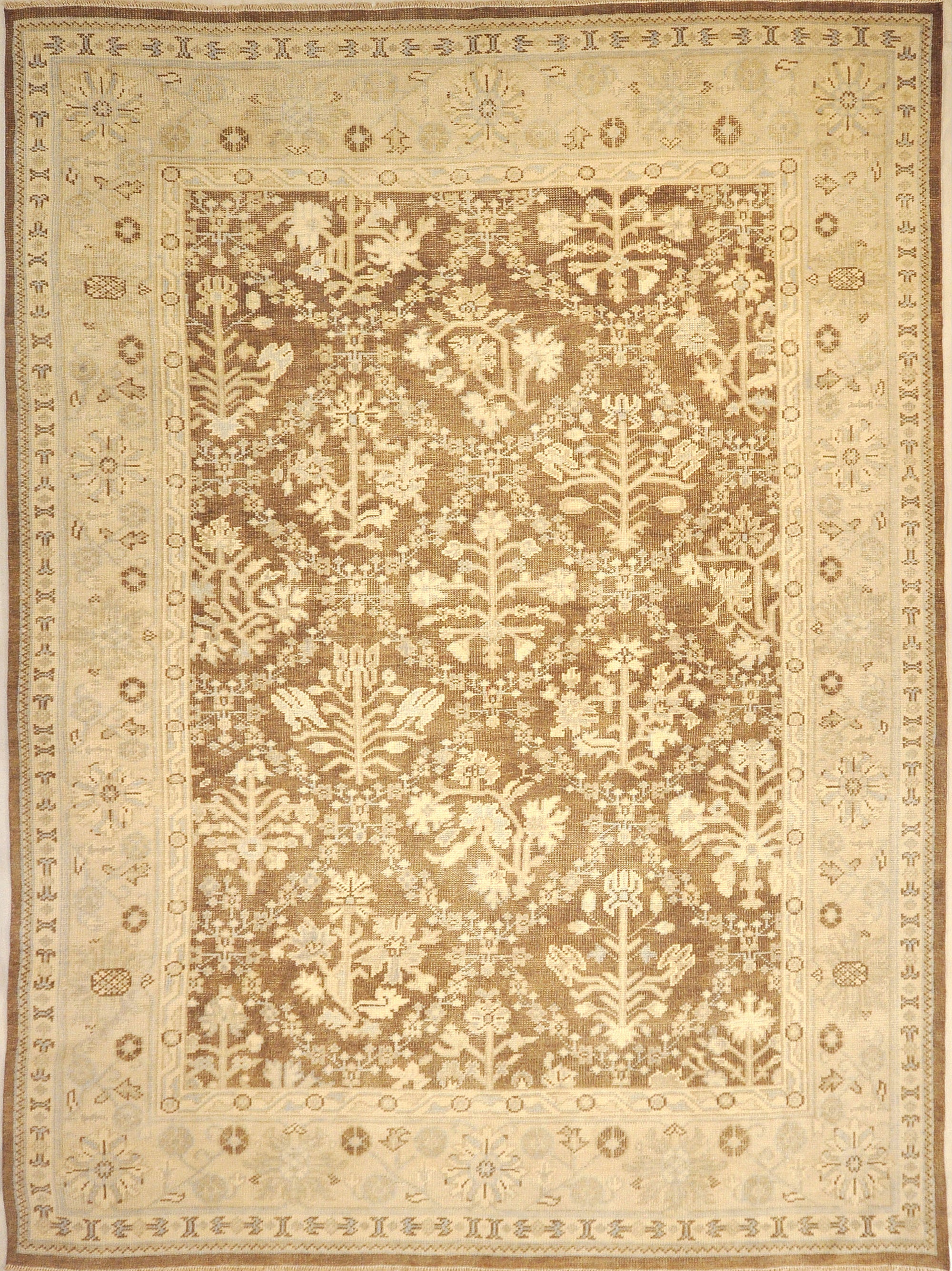 Montecito Oushak Rug 30310. A piece of genuine authentic woven art woven by Ziegler and Company and sold by Santa Barbara Design Center, Rugs and More.