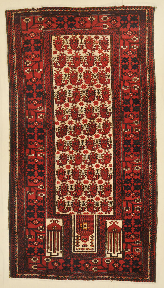 Antique Baluchi Prayer rugs and more -