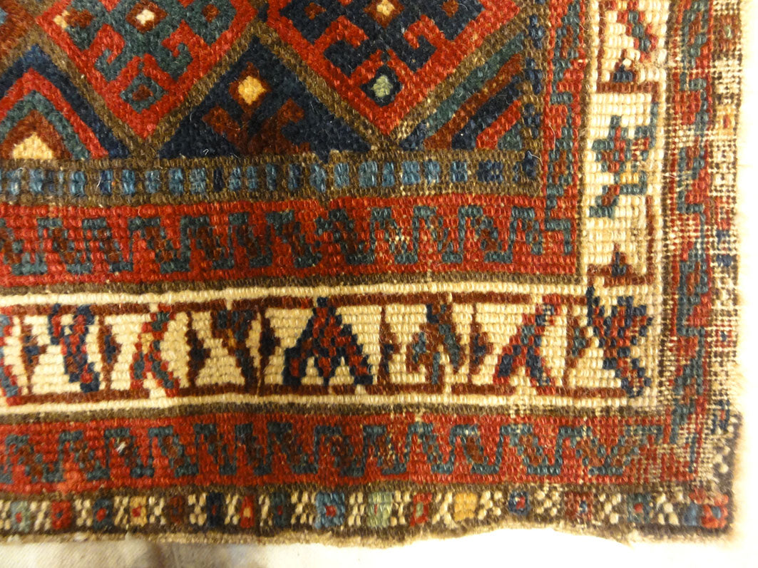 Antique Persian Jaf Kurd Rug Circa 1880. A piece of genuine authentic woven carpet art sold by Santa Barbara Design Center Rugs and More.