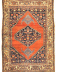 Antique Halvai Bijar Mid 19th Century Wool Foundation Genuine Authentic Carpet Art Santa Barbara Design Center Rugs and More