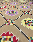 Vintage Navajo (German Town) Rug Rare Oversized