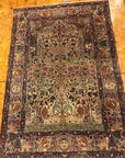 Antique Tree of Life Kerman Rug