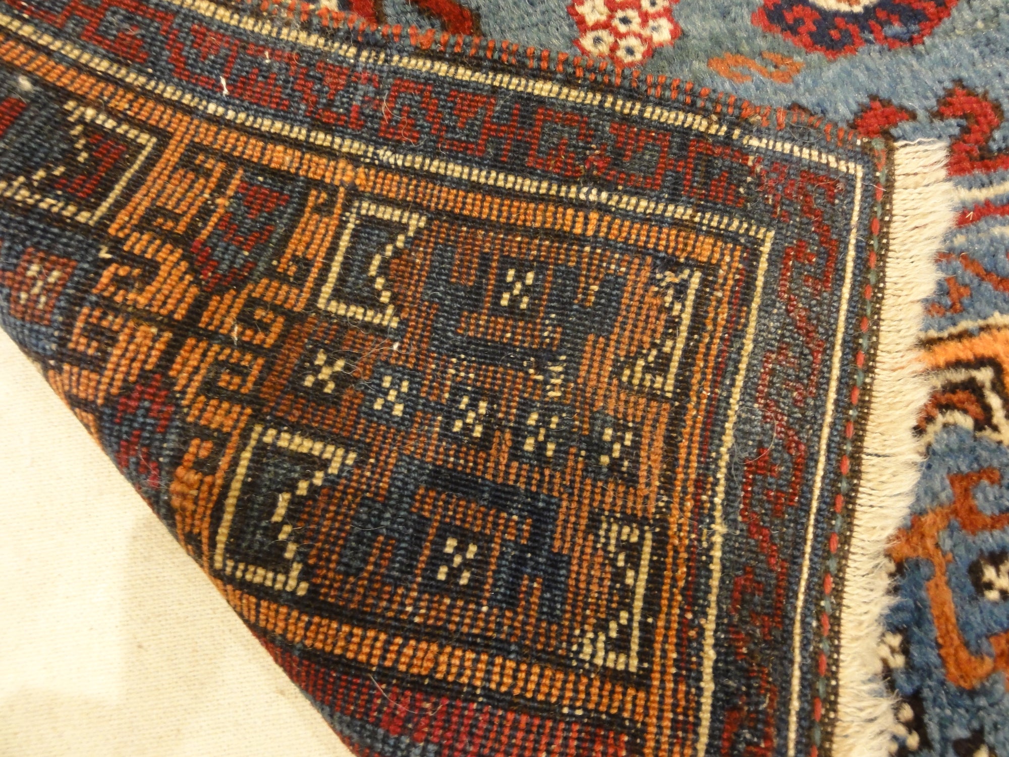 30245 Antique Turkish Yuruk Rare Prayer Rug