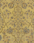 Antique Yellow and Blue Larestan Indian Rug