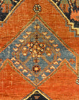 30131 Antique Halvai Bijar Mid 19th Century Wool Foundation Rug