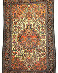 Antique 19th Century Village Persian Farahan Genuine Woven Carpet Art Authentic Intricate