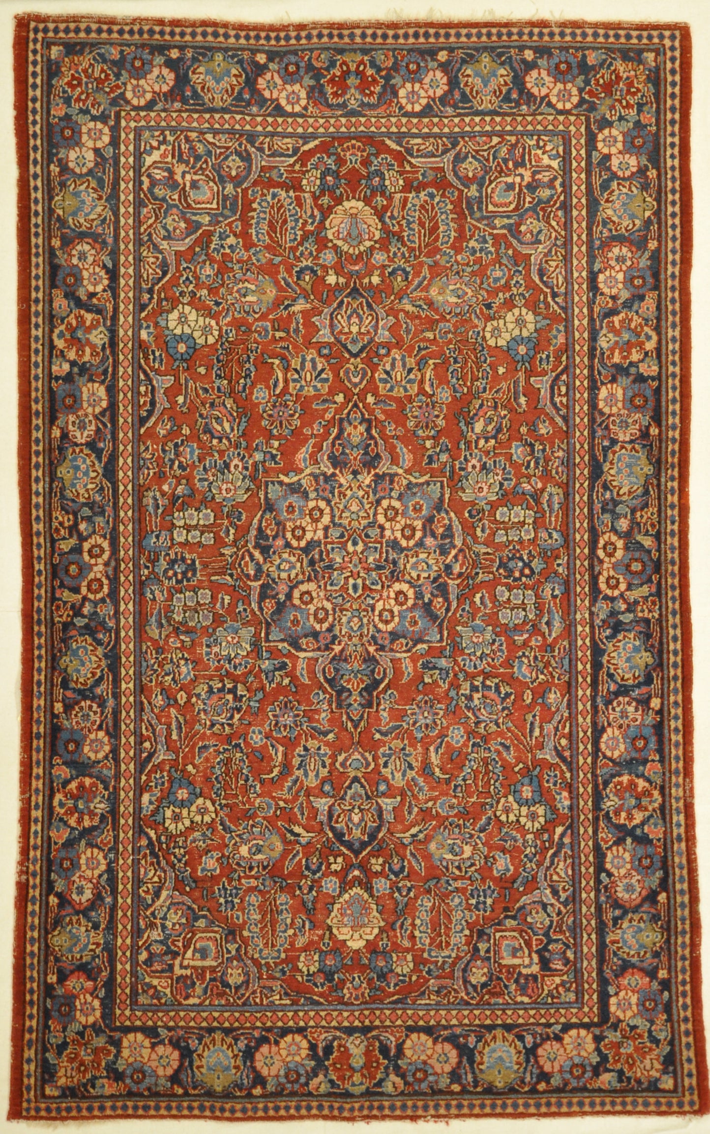 Antique Persian Kashan Rug