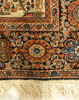 30107 Fine Antique Sarouk Farahan Botteh with Rare Ivory Background
