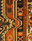 Antique Bakhtiari Flower Rug