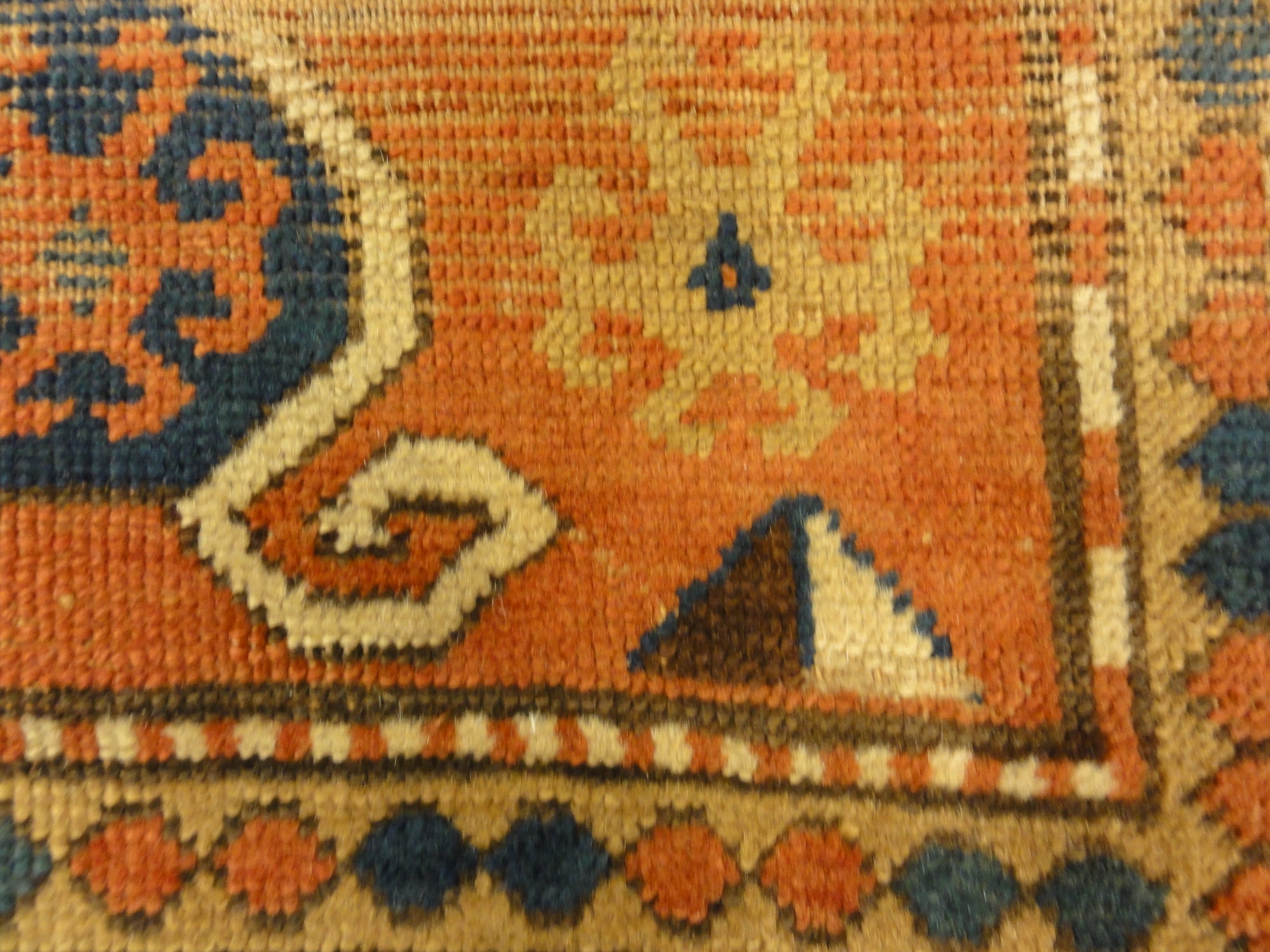 30534 Antique Caucasian Kazak Rug Mid 19th Century