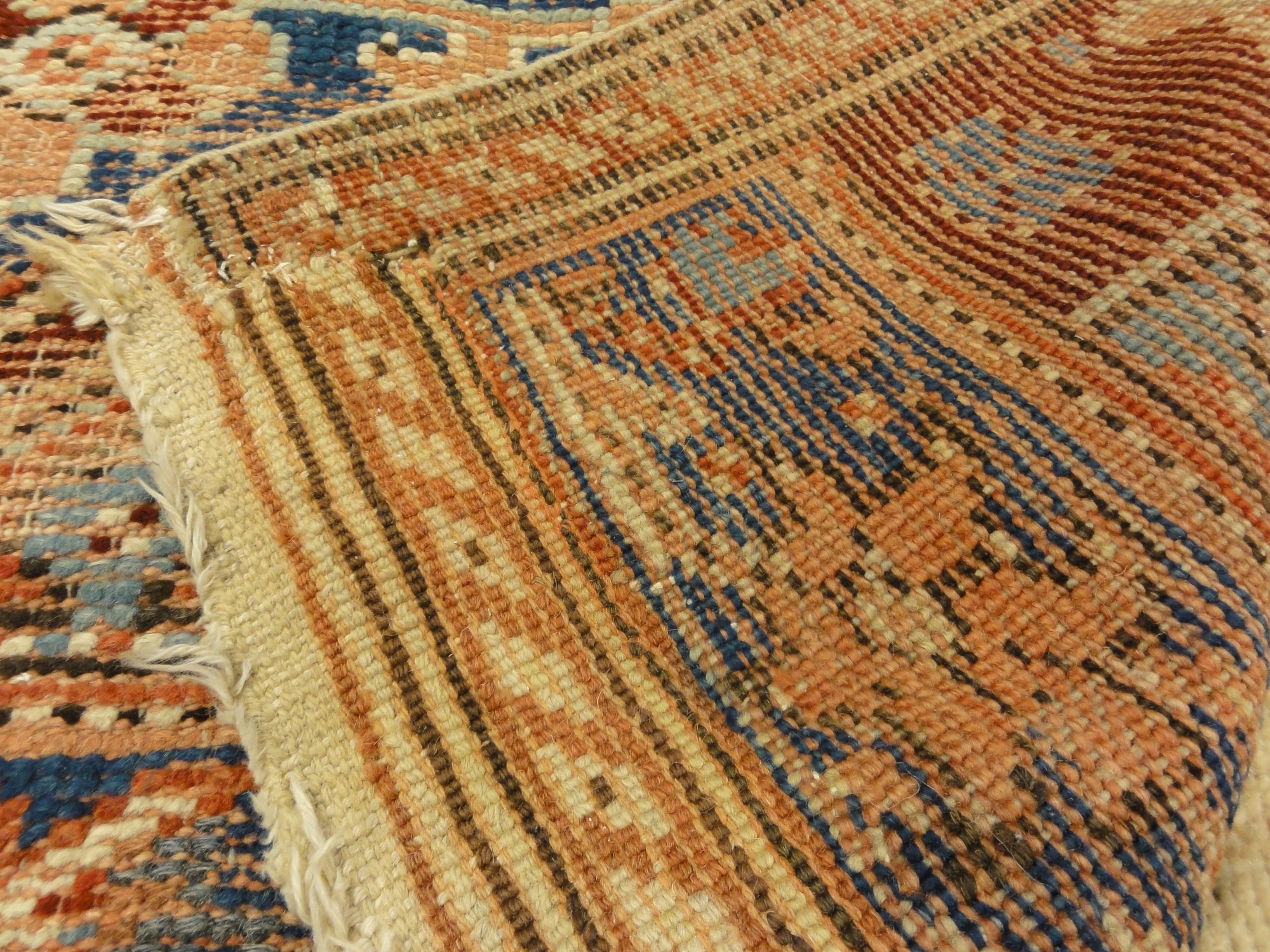 30498 Rare Antique Sampler Oushak from 17th Century Vagireh