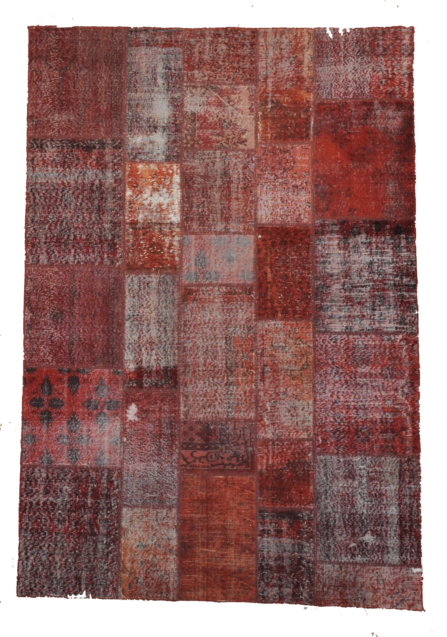 Patchwork D. Red