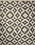 Modern Charcoal Ivory Rug