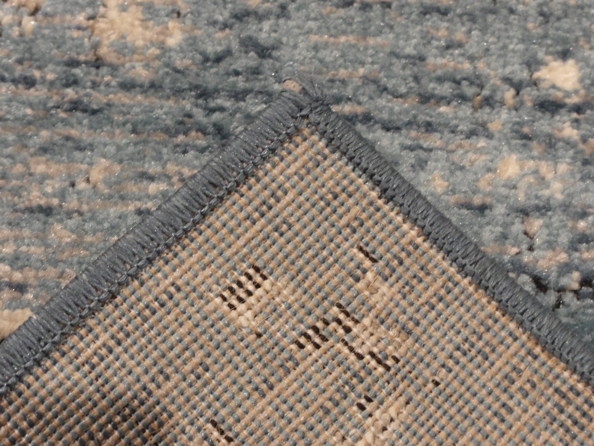 Modern Blue Taupe Rug Rugs and More | Santa Barbara Design Center