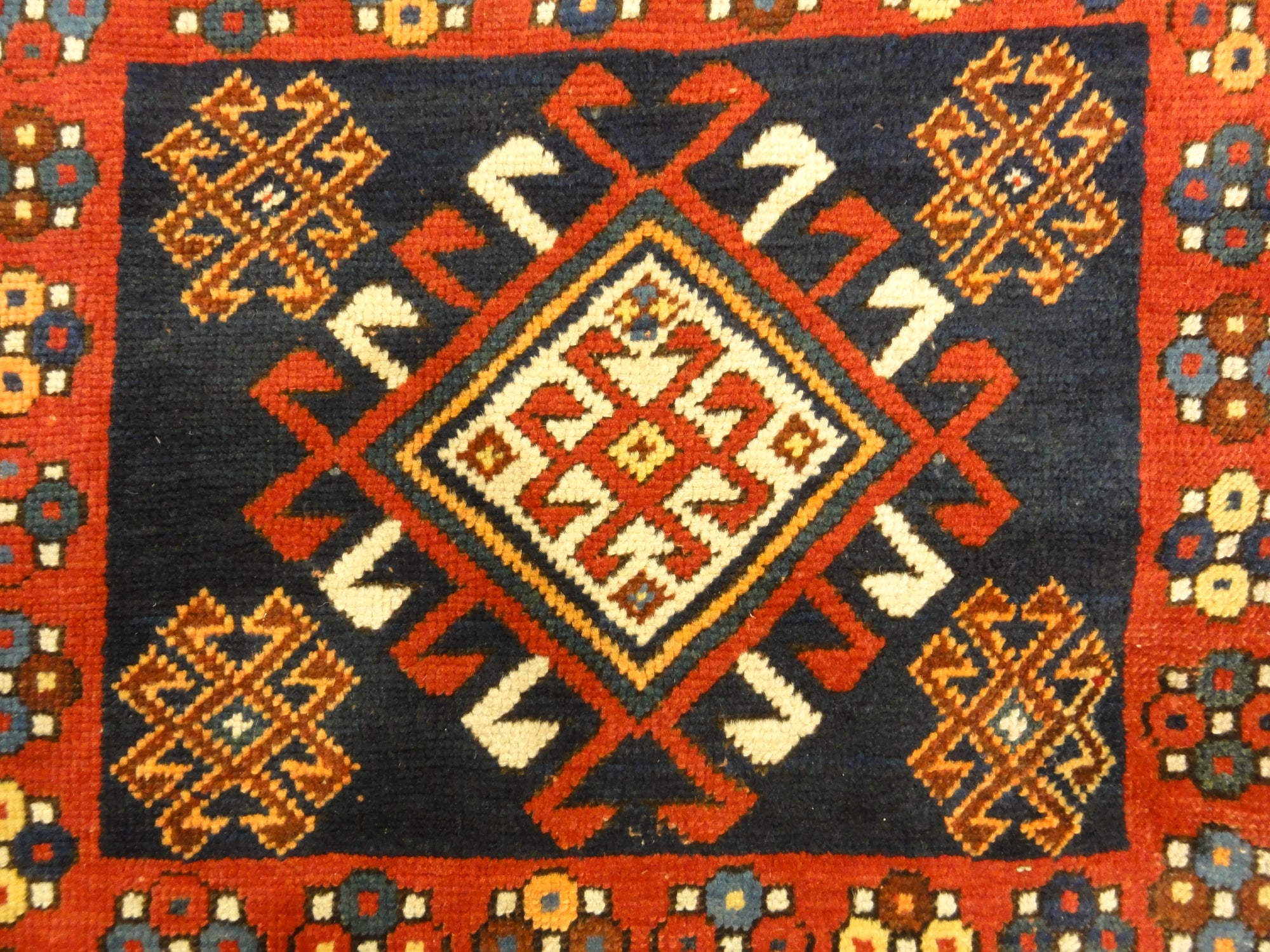 30532 Antique Kazak Double Prayer Rug