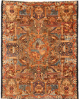 Vintage Persian Mythical Rug 25243