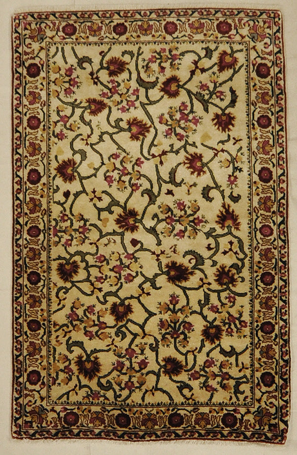 Finest Silk Ivory rugs and more oriental carpet 45254-