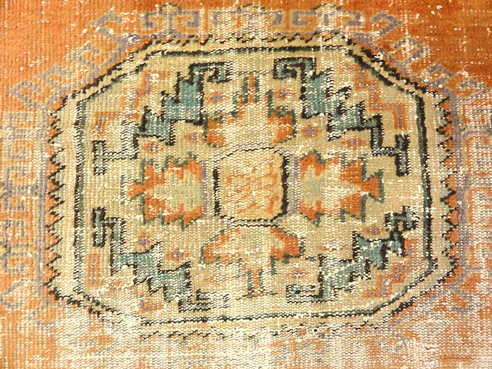 Antique Turkish Oushak Runner | Rugs and More | Santa Barbara Design 32795