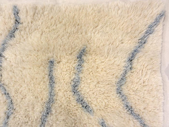 Natural blue lines Moroccan | Rugs & More | Santa Barbara Design Center