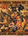 Antique romantic scene tapestry