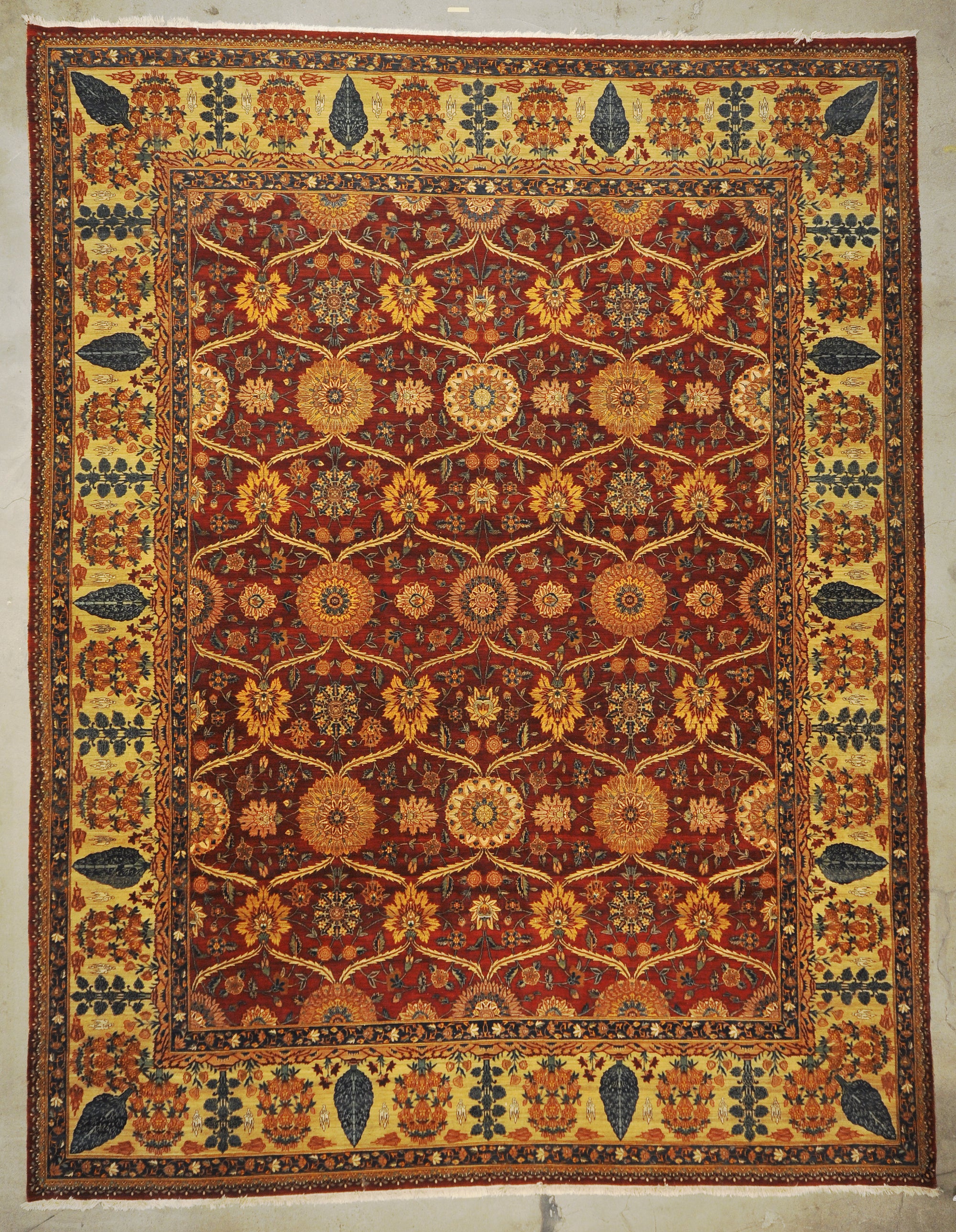 Vintage Mughal Pashmina rugs and more oriental carpet 33266-