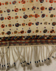 Antique Qashqai Saddle Cover. A piece of genuine authentic antique woven carpet art sold by the Santa Barbara Design Center Rugs and More.