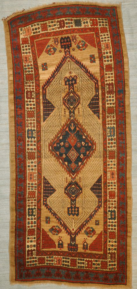 Antique Sarab camel hair collectable rug 28910-