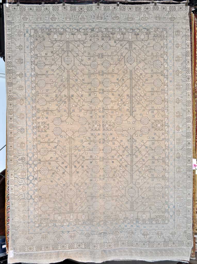 Fine Antiqued Khotan Rug