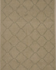 Blue and Beige Modern Trellised Rug. A piece of genuine woven carpet art sold by the Santa Barbara Design Center, Rugs and More.