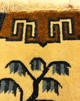 Antique Wool Peking Horse Cover. A piece of genuine antique woven carpet art sold by Santa Barbara Design Center, Rugs and More in Santa Barbara, California