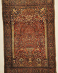 30094 Antique Persian Ostad Mohtasham Kashan Tree of Life Rug in mint condition
