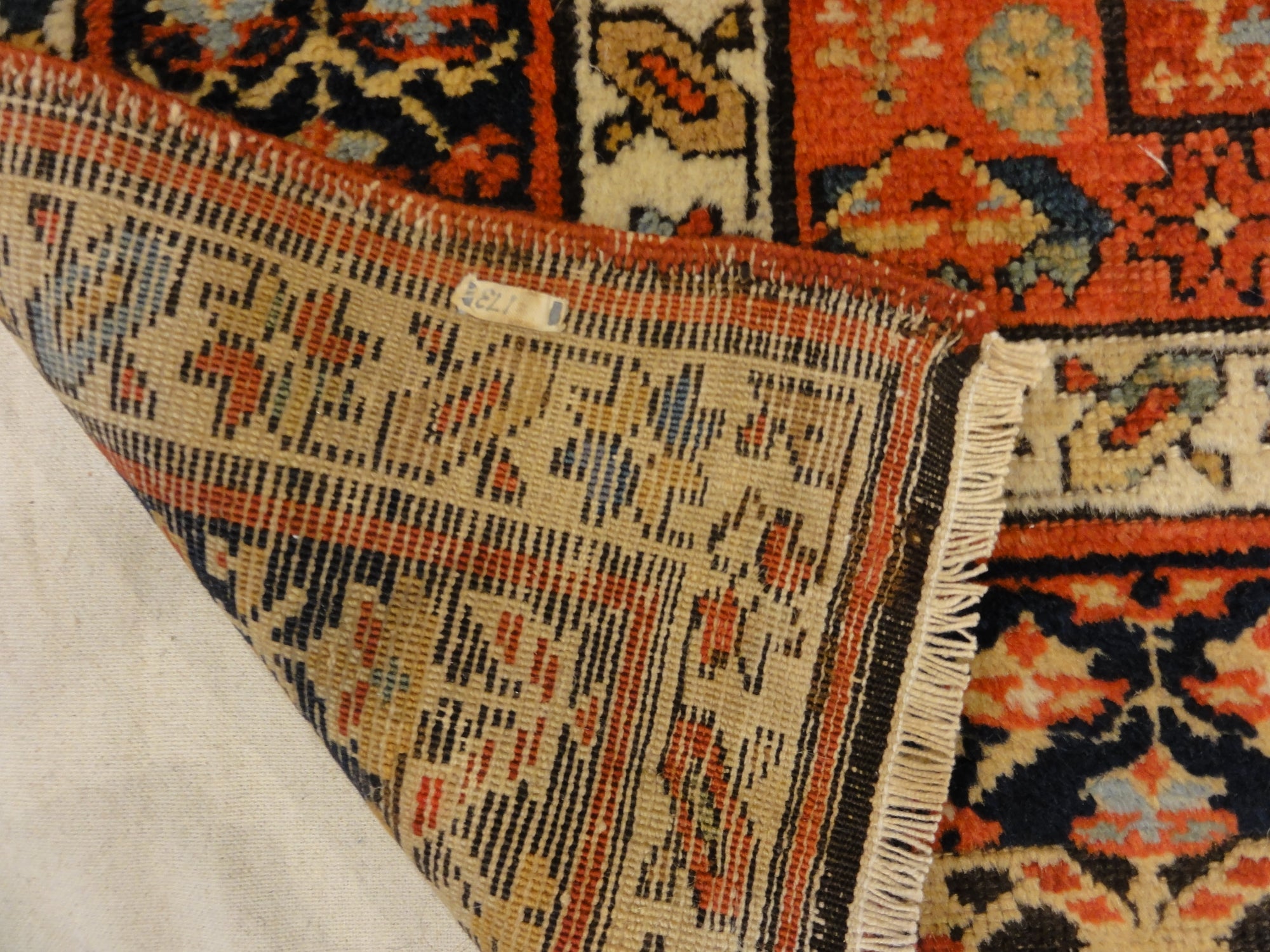 Proto Shahsavan Soj-Bolagh rug ca. 1800 in perfect condition. Classical Tribal art from Kourosh Collection. World class tribal rug at its best.