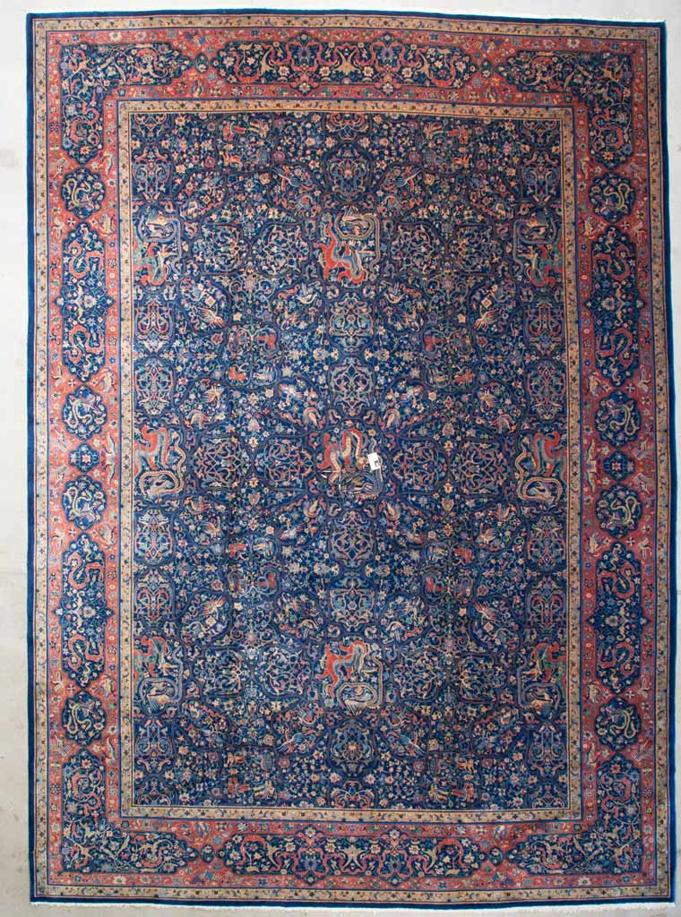 Antique Indo Agra Rug