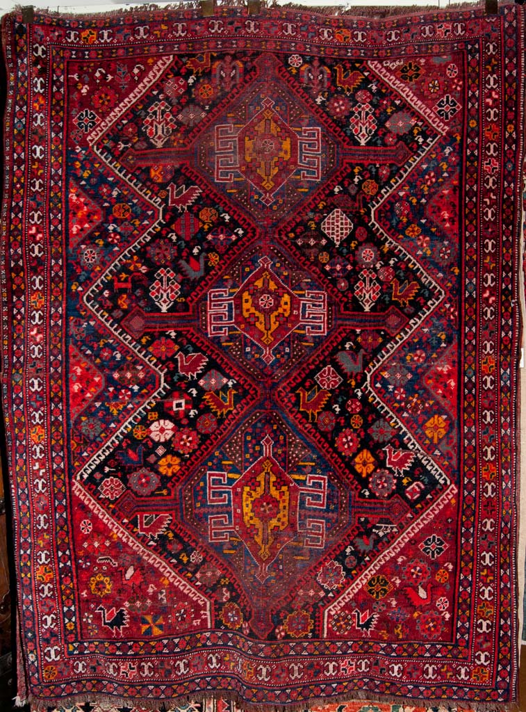 Antique Qashqai Persian Rug