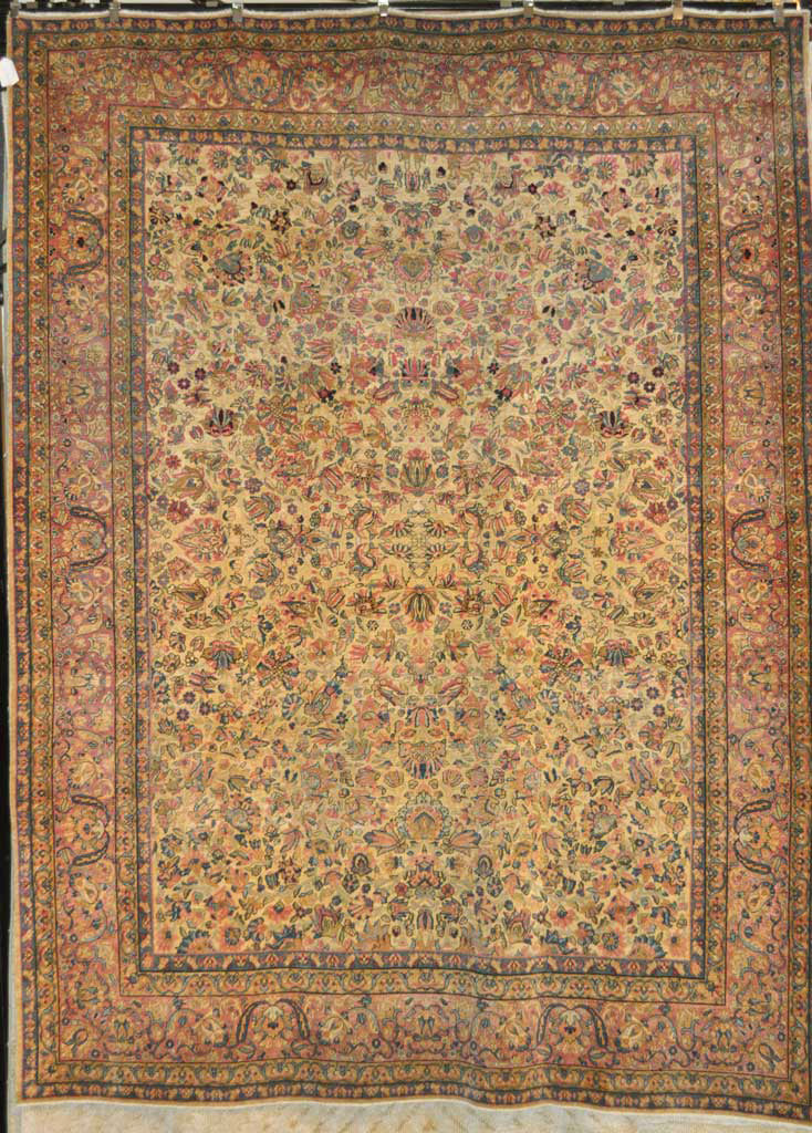 Fine Antique Kerman Rug santa barbara design center-1