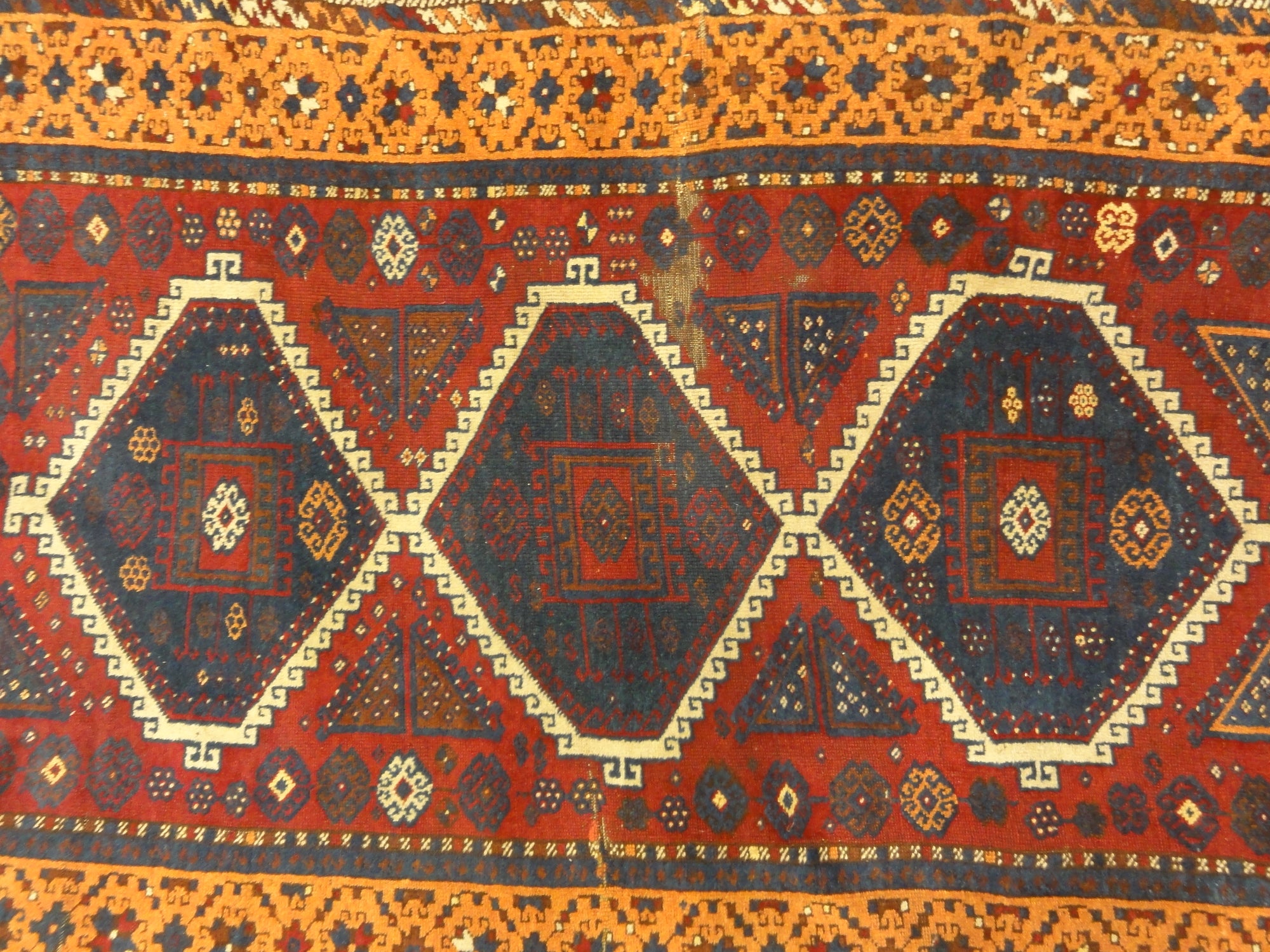 30064 Antique Colorful Turkish Rug