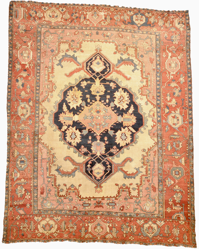 Rare Antique Serapi Rug santa barbara design center