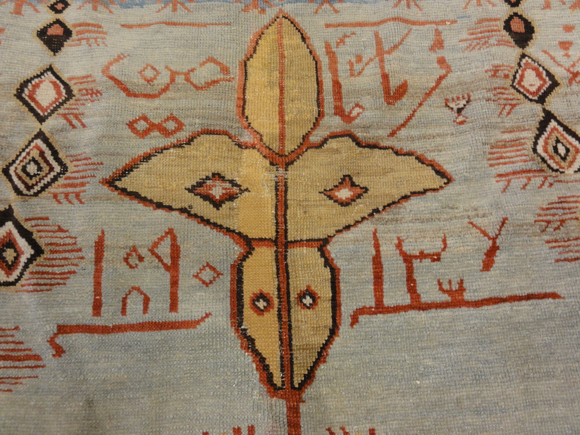 30251 Unique antique Caucasian Shirvan Prayer Rug