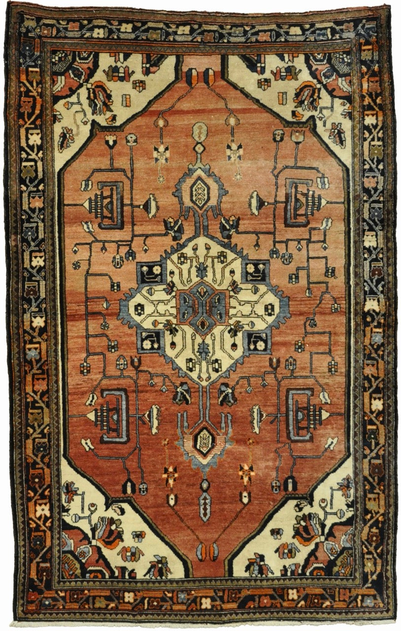 Fine Hamedan Rug 34499