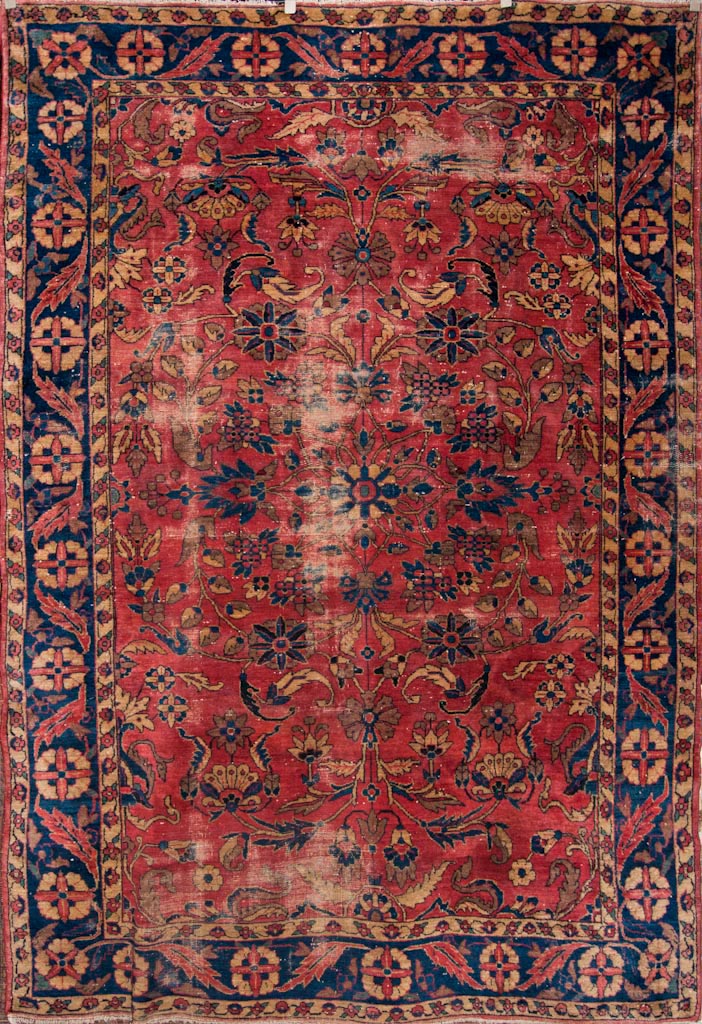 Antique Persian Mahal Rug