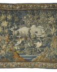 17th Century Flemish Tapestry 17th Century Flemish Tapestry hand made from natural wool. Featuring unique design and scenery of birds and mother nature. 9'1 x 11'6