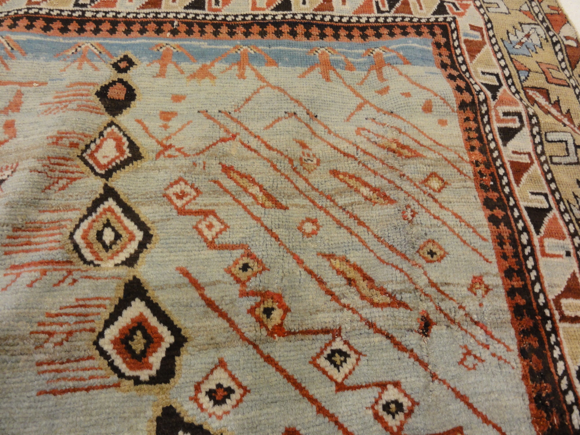 30251 Unique antique Caucasian Shirvan Prayer Rug