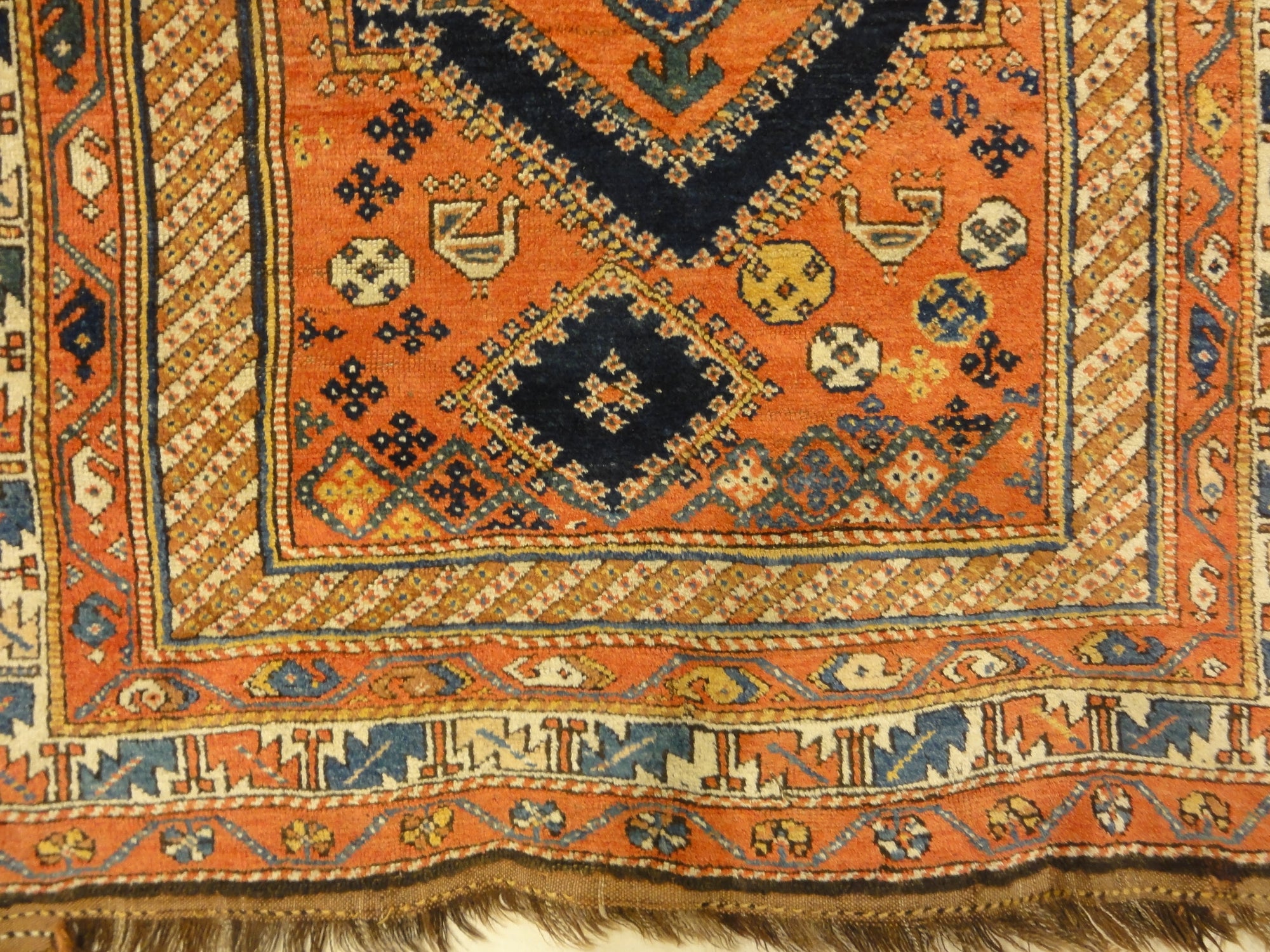 Antique Persian Kurdish Rug Wool Foundation Circa 1880 - Rugs & More Oriental Carpet