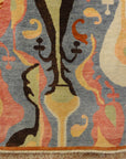 Ikat rug Uzbak textile design