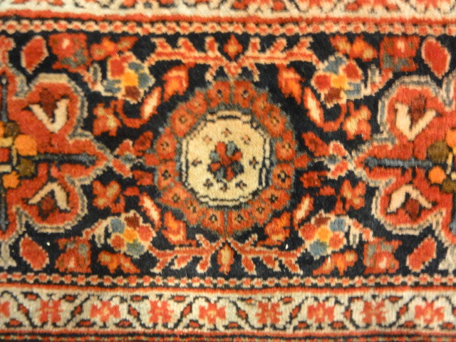 30110 Fine Antique Persian Farahan Kork Wool