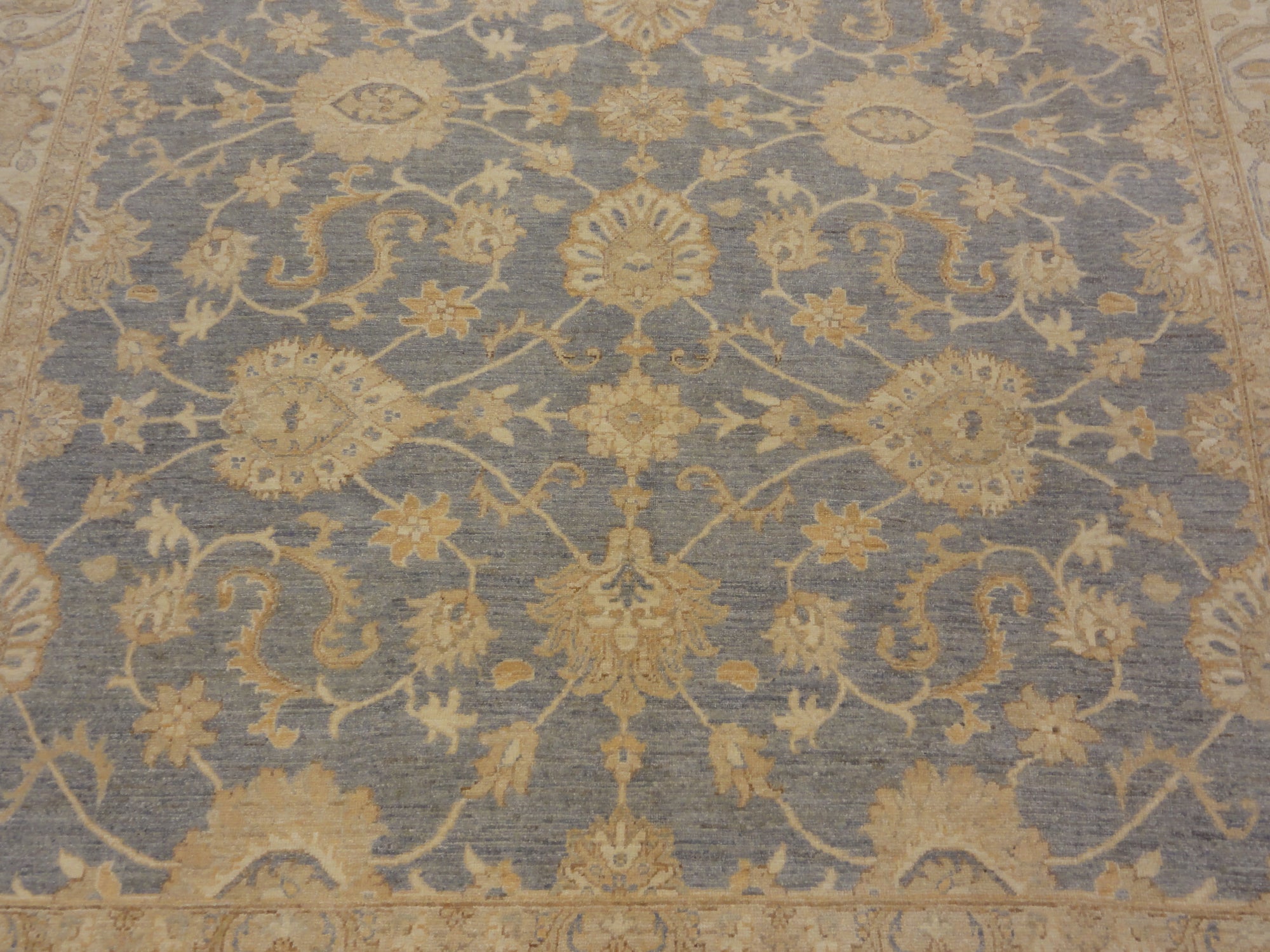 Finest Ziegler Oushak 30286. A piece of genuine authentic woven carpet art sold by the Santa Barbara Design Center, Rugs and More.