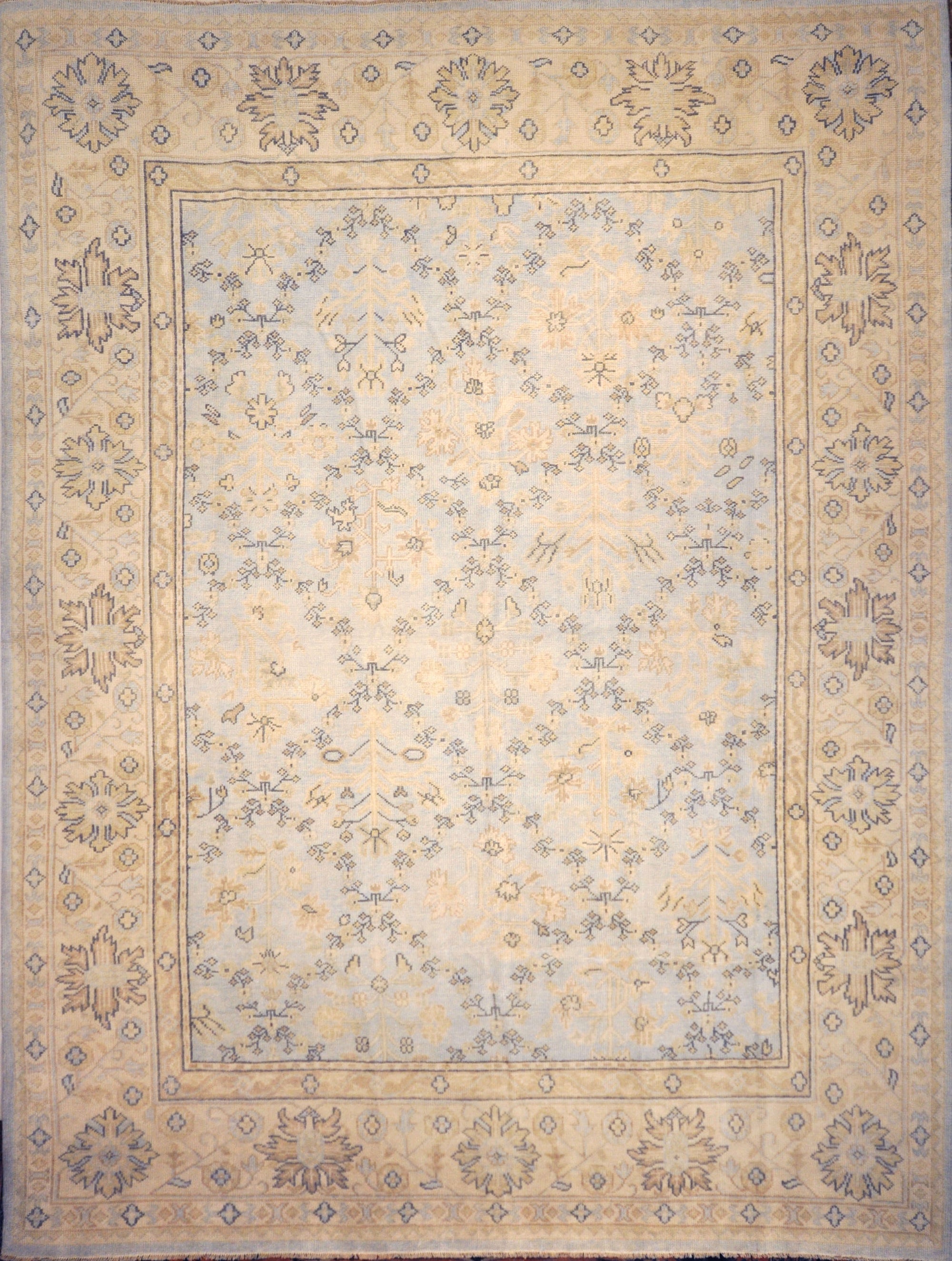 Montecito Oushak Rug 30306. A piece of genuine authentic woven art woven by Ziegler and Company and sold by Santa Barbara Design Center, Rugs and More.