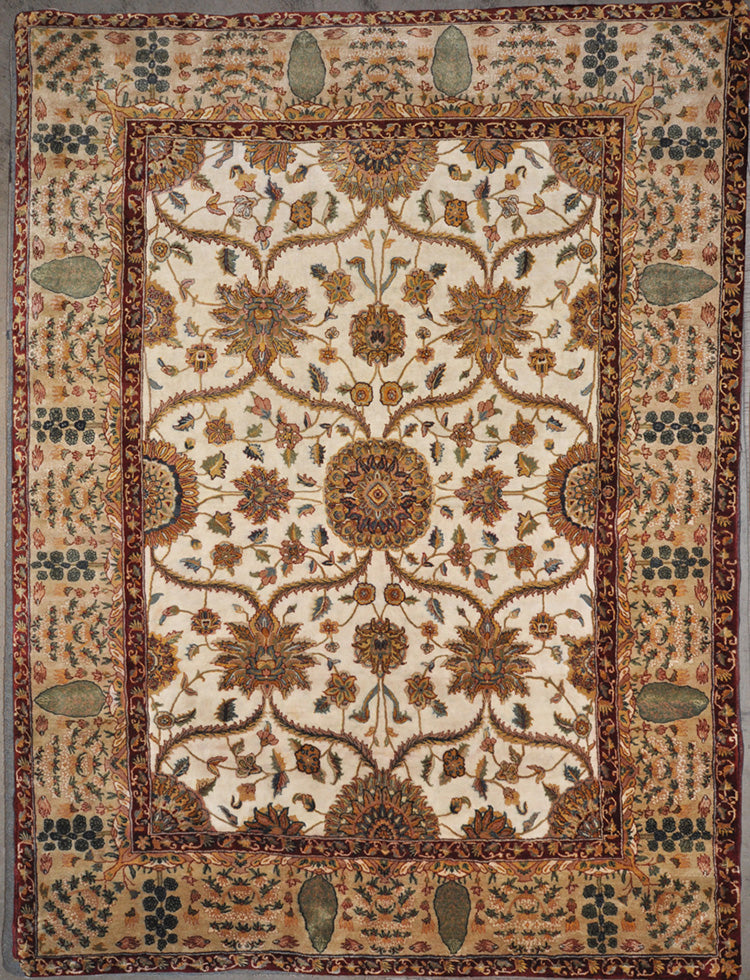 Finest Silk Mughal rugs and more oriental carpet 28398-