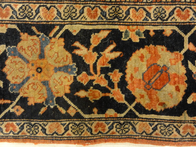 30108 Small Antique Persian Sarouk Farahan