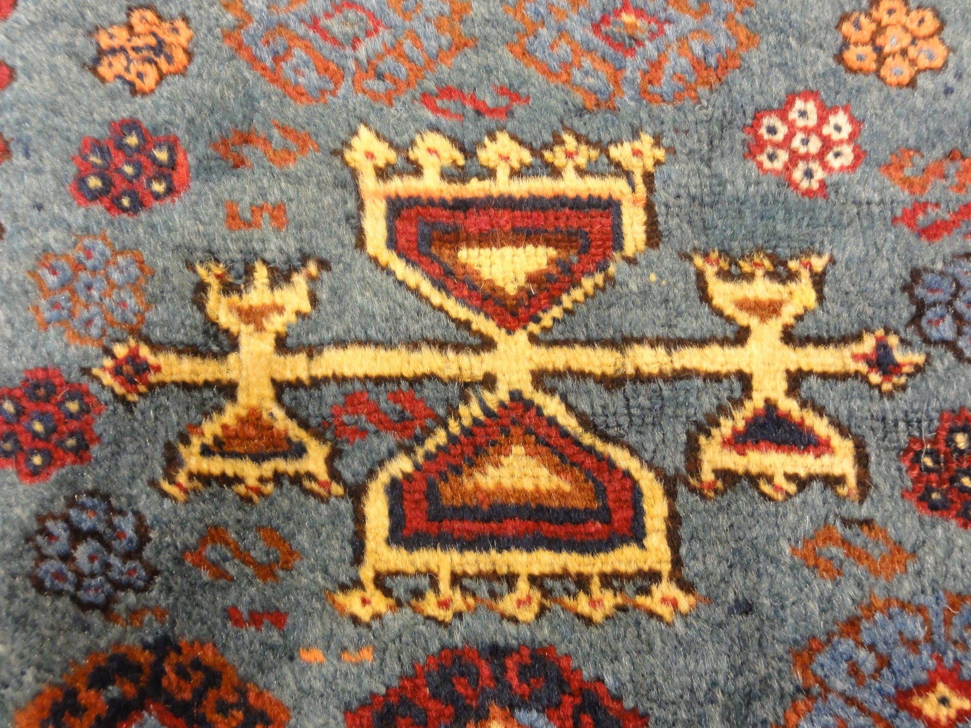 30245 Antique Turkish Yuruk Rare Prayer Rug
